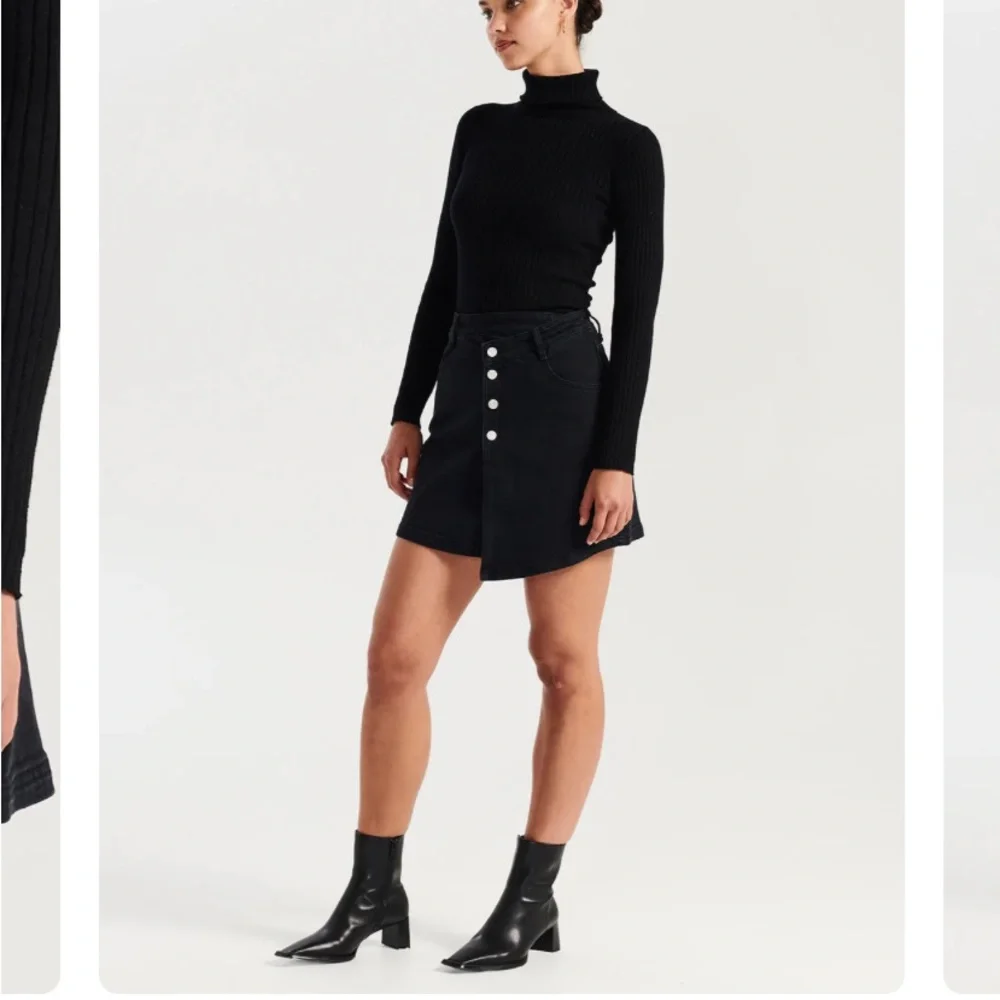 Ena Pelly NWOT Monique Asymmetric Mini Skirt - Picture 2 of 9